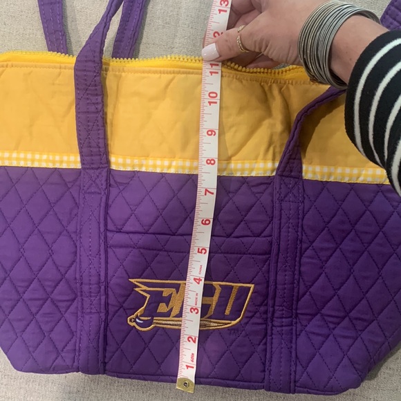 NWT East Carolina quilted tote with six inside pockets and one outside pocket - Picture 5 of 5